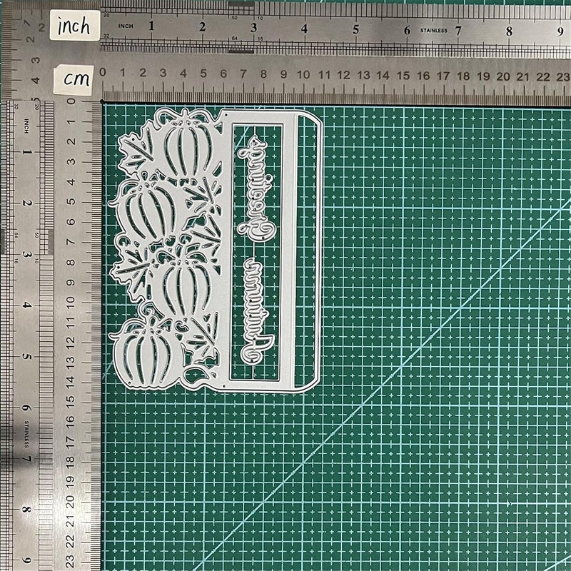 Mvchifay Cutting Dies for Card Making Metal Die-Cuts Scrapbooking Tool Hollow Frame DIY Craft Punch Template Embossing for Paper Album Decor (Pumpkin frame-14.5x11.1cm) - Image 5